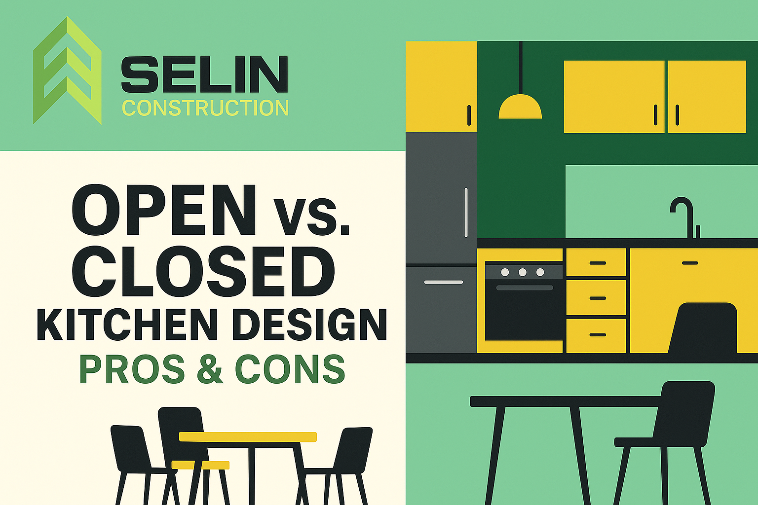 Open vs Closed Kitchen Design Pros & Cons