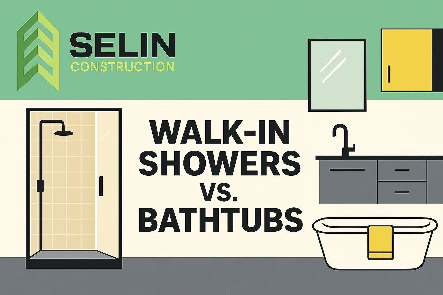 Walk-In Showers vs. Bathtubs